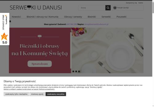 Serwetki u Danusi Adrianna Andrzejewska